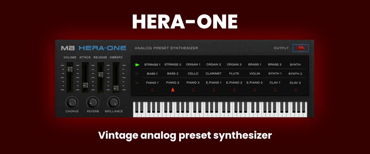 HERA-ONE analog preset synth